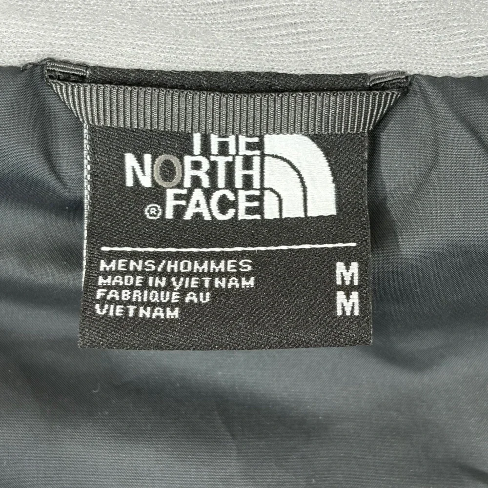 The North Face Brown Canvas Insulated Vest CF1K Size Medium Full Zip Utility